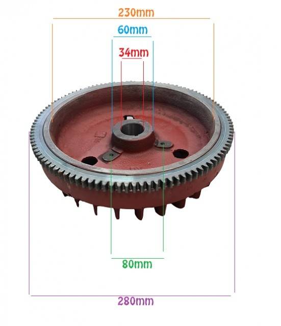 Volanta motor diesel 186F, Yanmar L90