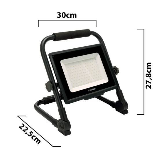 WAINGRO 50W: Proiector de lucru LED SMD 50W cu suport de sol si cablu de 3 metri
