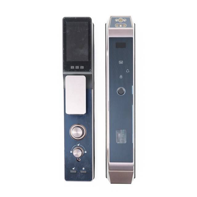 Yala inteligenta PNI SafeHome PTY8825S, cod, card, recunoastere faciala, amprenta, aplicatie Tuya Smart, 30 utilizatori, camera incorporata