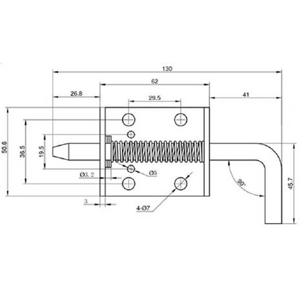 Zavor metalic cu arc 10 mm - Zincat