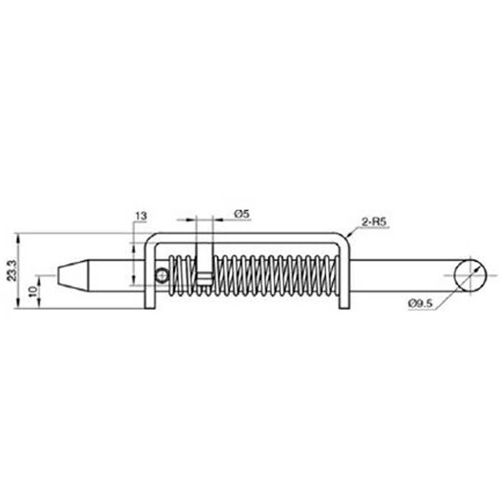 Zavor metalic cu arc 10 mm - Zincat