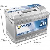 ACUMULATOR VARTA DYNAMIC SLI 77AH E44
