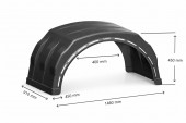 Aparatoare noroi dubla 910X450X1460 Bawer