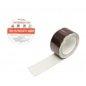 Banda butilica hidroizolanta autoadeziva 50mm x 5m cu folie de aluminiu maro RAL8011 Breckner Germany