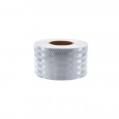 Banda reflectorizanta tip fagure culoare Alb 10cmx25m