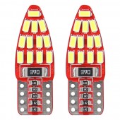 BEC LED CANBUS 3014 24SMD T10e W5W alb 12V