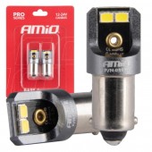 Becuri auto LED T4W BA9S 12V 24V 4x2016 SMD 6000K Amio