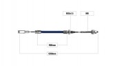 Cablu frana ochet filet M8 900/1200mm , AL-KO , KNOTT , PEITZ