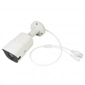 Camera supraveghere video PNI IP818J, POE, bullet 8MP, black light, lentila 2.8mm, pentru exterior, alb