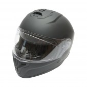 Casca moto integrala neagra cu viziera transparenta, marimea XL Grit