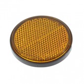 Catadioptru reflectorizant rotund rosu fi 60 mm