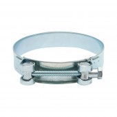Colier forta, clema metalica zincata cu surub W1 pentru furtunuri 104-112mm Breckner Germany