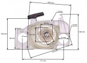 Demaror drujba compatibil Stihl 170 2-MIX, 180 2-MIX