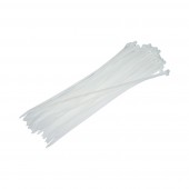 Faseta colier plastic alb 3.6x290mm 100 buc/set Longroad