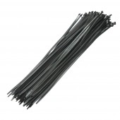 Faseta, colier plastic negru 9x750mm 100 buc/set Breckner Germany