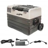Frigider auto cu compresor si roti tip troler 42L 12-24-220V 60W