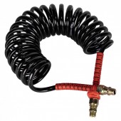 FURTUN AER NEGRU CU MANSOANE ROSII M22 - 5.5M