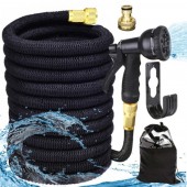 Furtun de grădină, extensibil, 5-15 m, cu pistol