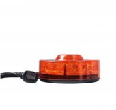 Girofar auto cu efect stroboscopic 12V/24V orange cu 10LEDURI (baza magnetica)