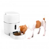 Hranitoare inteligenta de mancare PNI MyPet PT033PF pentru animale de casa, WiFi, 3 litri, programabil din aplicatia dedicata Tuya Smart, integrare