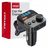 Incarcator - Modulator FM - Bluetooth 1×USB-A 1×USB-C 12V 24V Amio