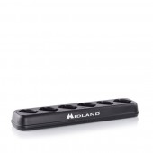 Incarcator multiplu Midland pentru 6 statii radio PMR Midland BR02, 230V - 5V 3.5A