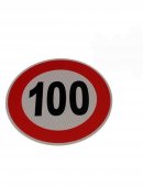 Indicator limitare viteza autocolant 100 km/ora
