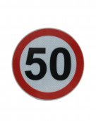 Indicator limitare viteza autocolant 50 km/ora