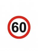 Indicator limitare viteza autocolant 60 km/ora