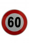 Indicator limitare viteza autocolant 60 km/ora