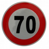 Indicator limitare viteza autocolant 70 km/ora