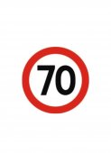Indicator limitare viteza autocolant 70 km/ora