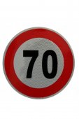 Indicator limitare viteza autocolant 70 km/ora