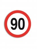Indicator limitare viteza autocolant 90 km/ora