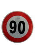 Indicator limitare viteza autocolant 90 km/ora