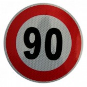 Indicator limitare viteza autocolant 90 km/ora