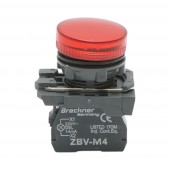Indicator semnalizare LED rosu 220V, 14mA, TB5 Breckner Germany