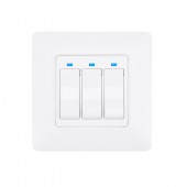 Intrerupator inteligent triplu PNI SmartHome WS323 pentru control lumini prin internet compatibil cu APP TuyaSmart