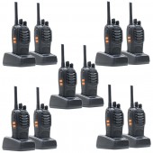 Kit 10 statii radio portabile PNI PMR R40 PRO acumulatori, incarcatoare si casti incluse