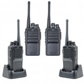 Kit 4 statii radio portabile PNI PMR R15 0.5W, 16 canale programabile, 16 PMR si tonuri 50 CTCSS si 104 DCS, ASQ, TOT, monitor, programabila,
