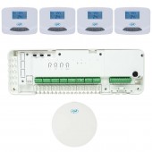 Kit automatizare Wi-Fi PNI CT28 Pro 4 pentru incalzire in pardoseala, aplicatie de mobil Tuya Smart, 4 unitati comanda si hub internet inclus