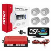 Kit senzori parcare argintii, LED-GRAF 3D 4 Silver