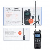 Kit Statie radio CB portabila PNI Escort HP 82, multi standard, 4W, 12V, AM-FM cu antena CB PNI Extra 45 cu magnet