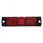 Lampa gabarit cu LED-uri, rosie 13x3.5 cm