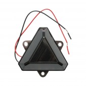 Lampa laterala LED triunghiulara 12-24V, galben fumuriu, 18 LED-uri 68x60mm Breckner Germany