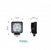 Lampa LED 60 Grade 12V/24V 1600 Lumen Bosma