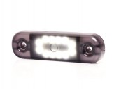 Lampa marcaj BLACK cu lumina alba 12 LEDURI 12/24V