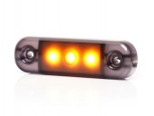 Lampa marcaj BLACK cu lumina portocalie 3 LEDURI 12/24V