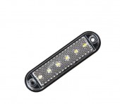 Lampa marcaj lateral alba 10x3cm 6 LED-URI