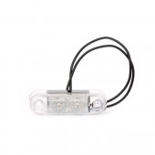 Lampa pozitie 2 leduri ovala alba
